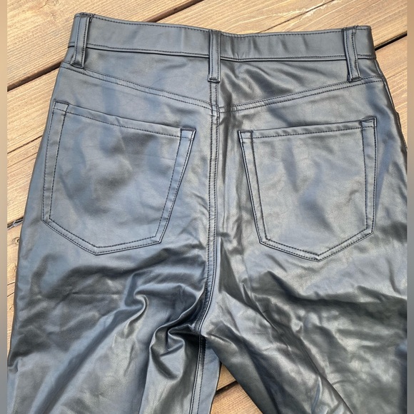 ◾️NWT Abercrombie & Fitch Ultra High Rise Ankle Leather Pants, 29 - Picture 4 of 5